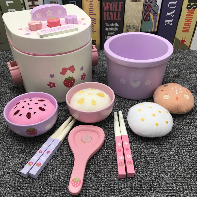 【P5倍+最大2,000円OFFクーポン配布】おままごと セット おもちゃ 木のおままごと 炊飯器 セット いちご 木製 おもちゃ 木製 ままごと キッチン 誕生日プレゼント クリスマス プレゼント 幼稚園 入園祝い