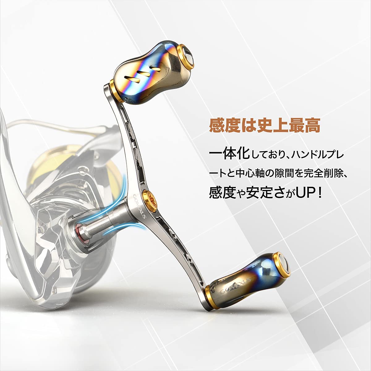 送料無料 ゴメクサス Gomexus ダブル ハンドル 98mm シマノ Shimano ダイワ Daiwa スピニングリール 用 ルビアス Lt 2500 など用 超々ジュラルミン製 チタンノブ付き Butlerchimneys Com