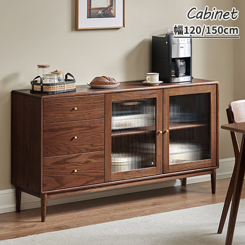 楽天市場】キャビネット 食器棚 チェスト 収納ラック 収納チェスト