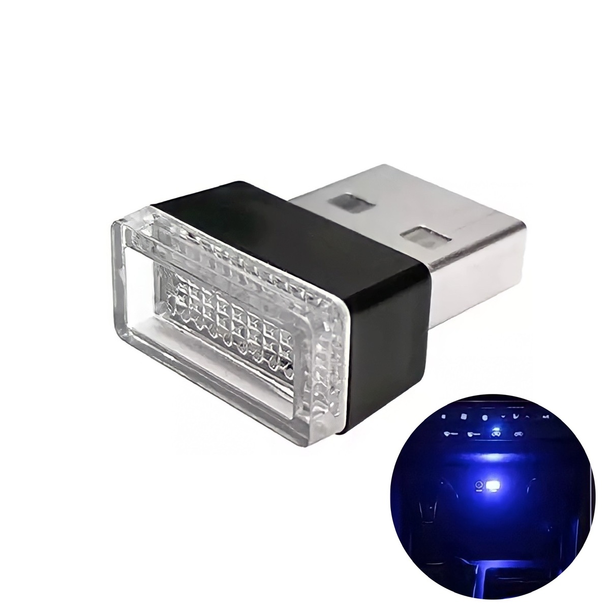 楽天市場 車 Usb ライト イルミネーション Led ブルー 6個 Good Express 楽天市場店