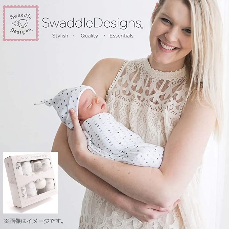 楽天市場 Swaddledesigns スワドルデザインズ おくるみ 女の子 男の子 新生児 名前入り 出産祝い スワドル コットン モスリン ブランケット 3枚 ぬいぐるみ付き ギフト包装済み ｇood ｉｔｅｍ