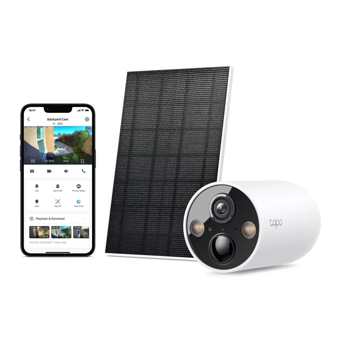TP-Link Tapo 【TC85 KIT】 防犯カメラ ワイヤレス 屋外 2K高画質 ソーラー給電 AI検知 ナイトビジョン 防水IP66 スマホ対応 セキュリティカメラ 太陽光｜GOOD ITEM