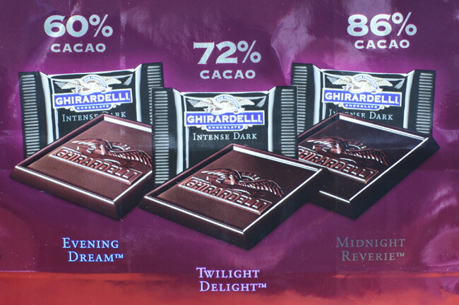 楽天市場 Ghirardelli Chocolate Intense Dark ギラデリ ジラデリ チョコレート 543g ５０個入 インテンスダーク プレミアム テイスティング コレクション 大人のチョコ コストコ通販 グッドマム