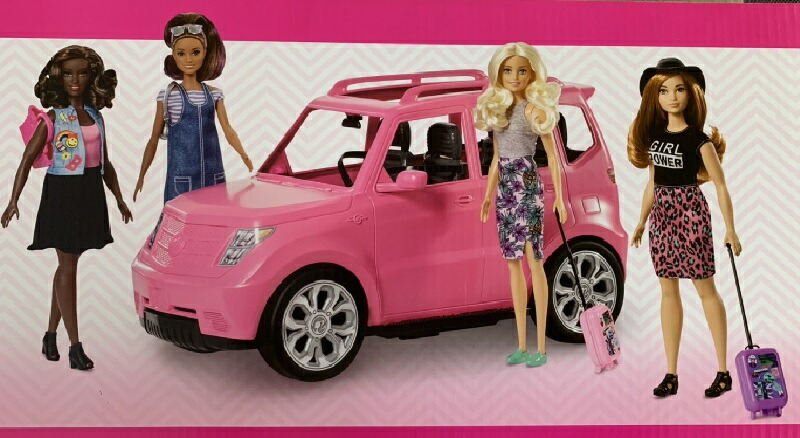 楽天市場 Suv車とドール4体セット バービー付きbarbie バービー ドール お人形barbie バービー ドール ドリームトピア クリスマス コストコ通販 検索用 バービー キッズ Barbie グッドマム