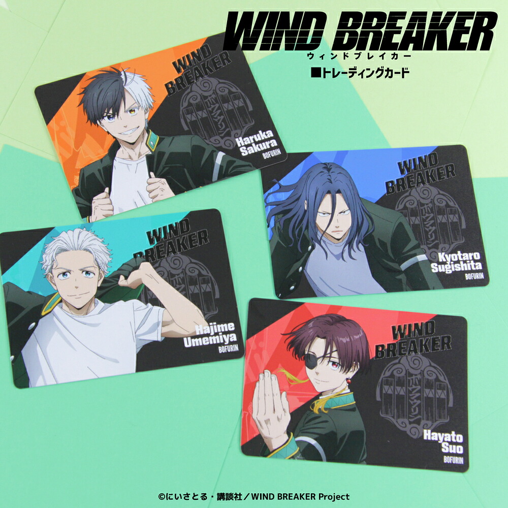 WIND BREAKER 公認 ランダム クリアカード 10種 シークレット トレーディング コンプリート Box グッズ 大人 子供 キッズ イラスト かわいい