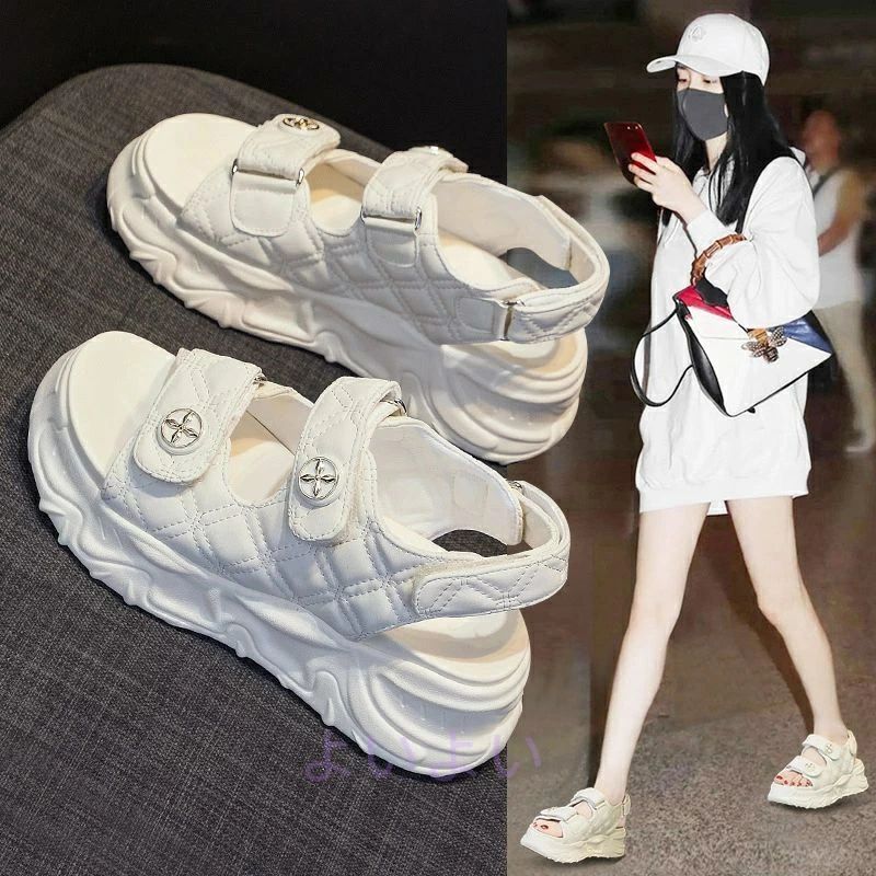 夏 通学 おしゃれ ブラック 美脚 低身長 疲れない スニーカー 履きやすい 小さいサイズ スポーツサンダル 痛くない カジュアル 21.5cm お出かけ レディース かわいい 歩きやすい ホワイト シンプル 快適 厚底サンダル 厚底 身長アップ アウトドア 通勤 大きいサイズ スポサン