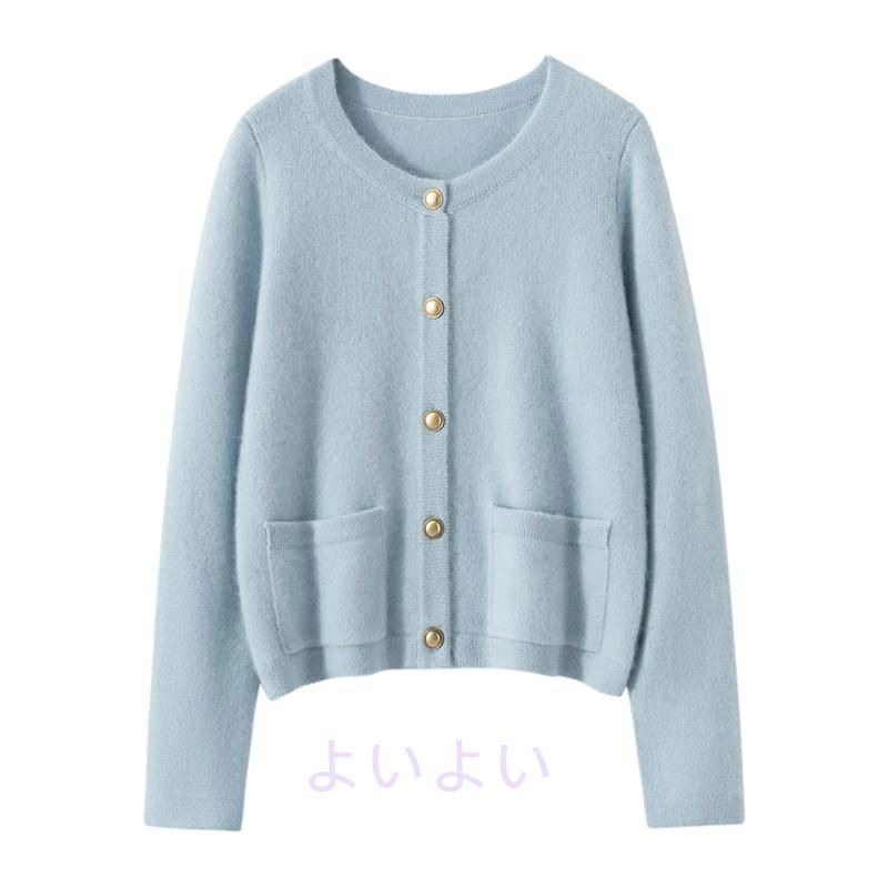 キレイ 純一無雑 100 カワイイ か細い相応う アウタートップ プルオーバー 着飾る 編み物ジレー 朦々たる 秋冬 レディース 窈窕たる 24 E：ココナッツミルクホワイト-A：明るいレッド-C：晴れた青空