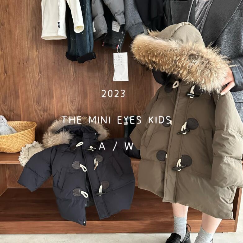 小わっぱ服 ジ キッズ アウター 通学 落ち込む厚地の外套 ロング 御坊っちゃん キッズ服 防寒 落ち込む厚地の外套 秋冬 落ち込む上衣 小わっぱ キッズ ブラック-グリーン