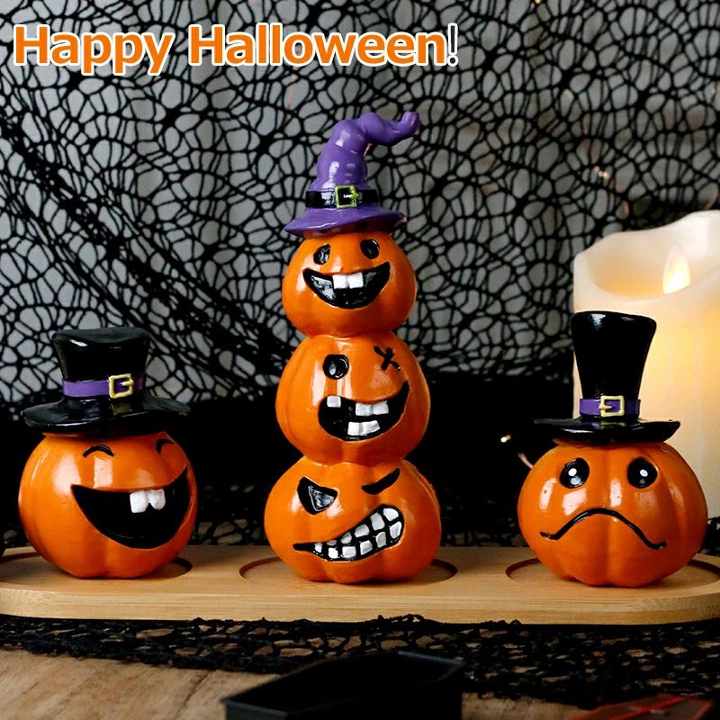 楽天市場】ハロウィン飾り かぼちゃ 8PCS 8個セット DIY ハロウィーン