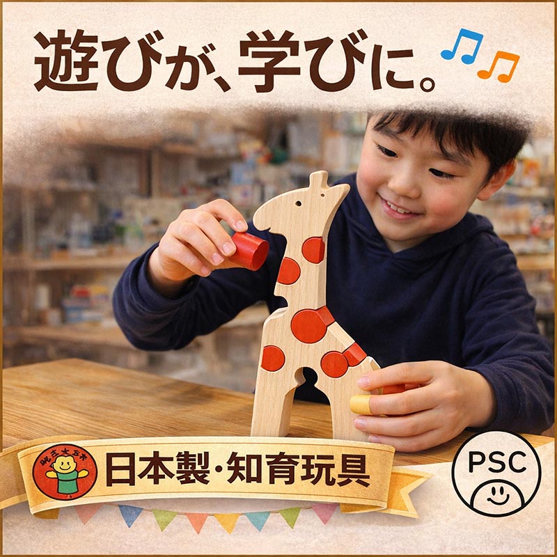 楽天市場】VITALI 動物パズル きりん【パズル 木のおもちゃ 木製 知育