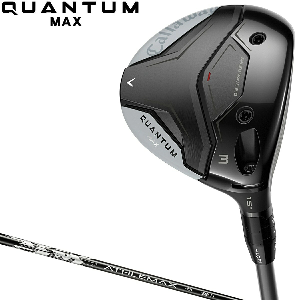Callaway キャロウェイ 日本正規品 QUANTUM MAX クアンタム マックス フェアウェイウッド ATHLEMAX 50カーボンシャフト 2026新製品|Yours Golf 店
