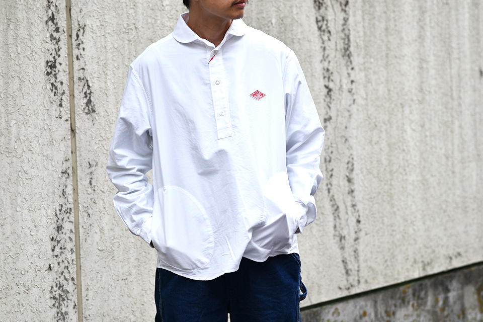 ss Mills ダントン Harley ラウンドカラー プルオーバー パラブーツ シャツ Jd 3568yox Danton Round Collar Pullover Shirts 丸襟 ショールカラー Mens メンズ 男性用 ホワイト ブルー 長袖 38 40 42 44 Good Deal Web House ss 新入荷