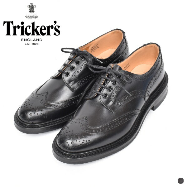 楽天市場 トリッカーズ バートン Tricker S Bourton メンズ 男性 レザー シューズ 短靴 靴 イギリス カントリーシューズ ウィングチップ S633 ブラック Good Deal Web House