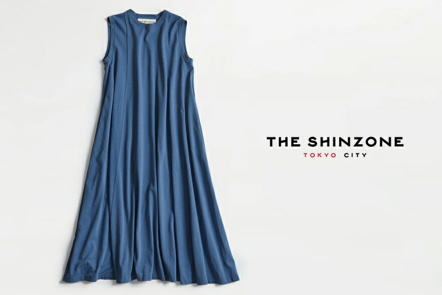 キレイなフレアシルエットが魅力のシンプルなワンピース 21ss 21mmscu04 ワンピース 21ss フレア シンゾーン Dress ドレス 21mmscu04 Shinzone Flare Dress ワンピース ノースリーブ 無地 ポケット付き ロング丈 マキシ レディース Ladys