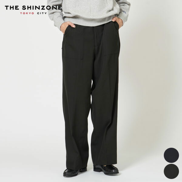 【SALE 30％OFF】シンゾーン SHINZONE ベイカー パンツ タイプ3 BAKER PANTS TYPE-3 レディース ウール ギャバ ボトム パンツ センタープレス ロングパンツ 上品 大人パンツ ゆったり カジュアル 24AMSPA09 [ 2024 FW 秋 冬 ] [★]