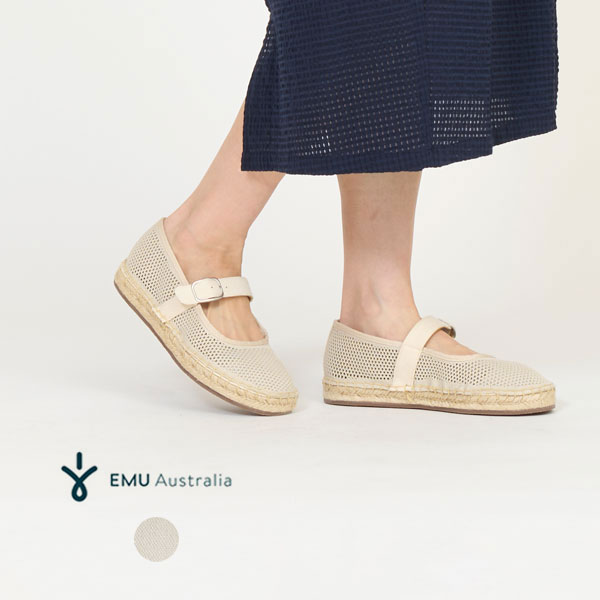 (SALE! 10％OFF) 【26SS新作】エミュ オーストラリア EMU Australia メリージェーン Tess レディース 靴 シューズ メッシュ 通気性 低反発 バックル 調節可能 オーガニックコットン W13275 [ 2026 SS 春 夏 ]｜GOOD DEAL 7,732円
