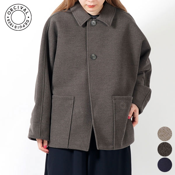 【SALE 30%OFF】オーシバル ORCIVAL ドルマン スリーブ ジャケット DOLMAN SLEEVE JACKET #OR-A0745 BBT レディース アウター 羽織り ブリティッシュツイード シンプル ポケット 裏地あり [ 2025 FW 秋 冬 ][★10]