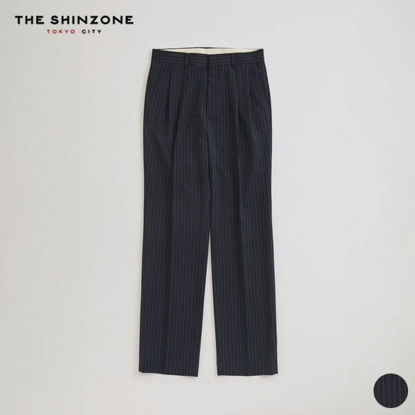 【26SS新作】シンゾーン SHINZONE ストライプ クライスラー パンツ STRIPED CHRYSLER PANTS レディース ボトム ツータック メンズライク 腰履き ホームクリーニング イージーケア ストレッチ性 日本製 26SMSPA10 [ 2026 SS 春 夏 秋 ] [S★]
