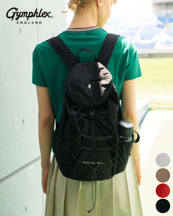 【26SS新作】ジムフレックス Gymphlex ロスリー Rothley 20.4 メンズ レディース ユニセックス バッグ バックパック リュック 軽量 ポケット 耐久性 シボ感 ナイロンリップストップ ナイロン100% [ 2026 SS 春 夏 秋 冬 ] [S★]
