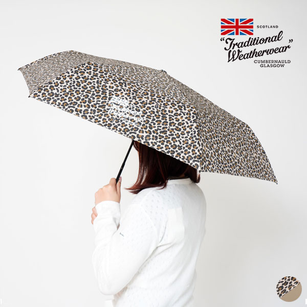 【26SS新作】トラディショナル ウェザーウェア Traditional Weatherwear ライト ウェイト アンブレラ LIGHT WEIGHT UMBRELLA メンズ レディース ユニセックス 傘 軽量 晴雨兼用 UVカット 傘袋 レオパード A261SLGGO0335NL [ 2026 SS 春 夏 秋 冬 ] [S★]｜GOOD DEAL