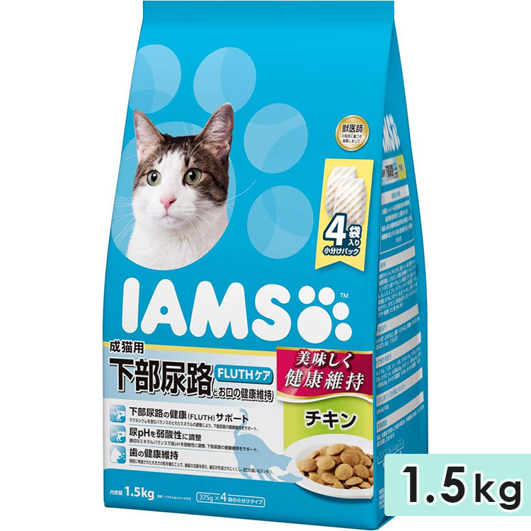 アイムス 成猫用 下部尿路とお口の健康維持 チキン 1.5kg