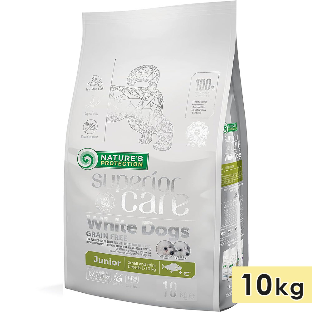 【楽天市場】ネイチャーズプロテクション ホワイトドッグ 10kg グレインフリー ホワイトフィッシュ ジュニア 仔犬用 超小型犬用 小型犬用