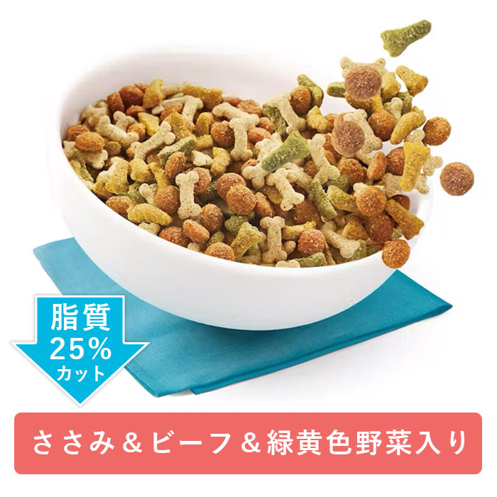 ペディグリー肥満気味の愛犬用ささみ＆ビーフ＆緑黄色野菜入り5.5kg中粒成犬用全犬種用ダイエット低カロリー低脂肪ドッグフードドライフード総合栄養食Pedigreeマースジャパン