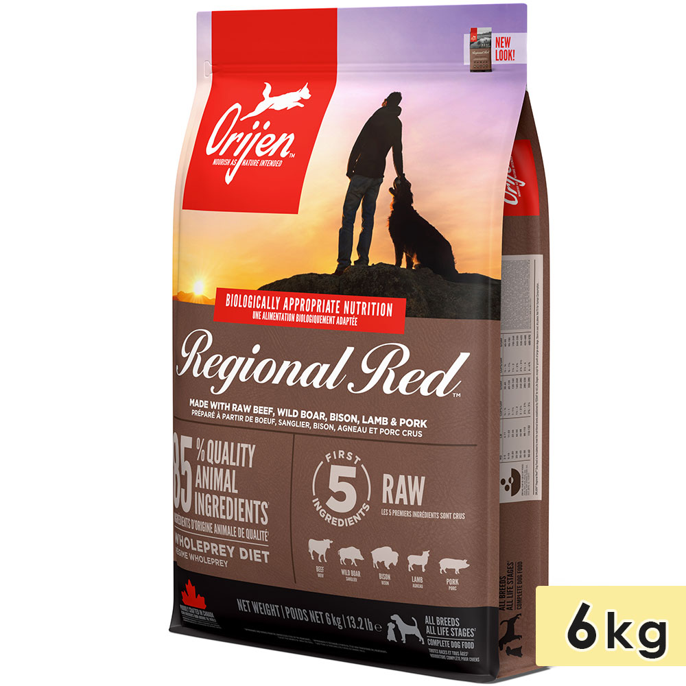 ORIJEN オリジン レジオナルレッド ドッグ 6kg 成犬用 高齢犬用 シニア犬用 子犬用 全犬種用 ドッグフード ドライフード アカナファミリージャパン 正規品｜グッドドッグ