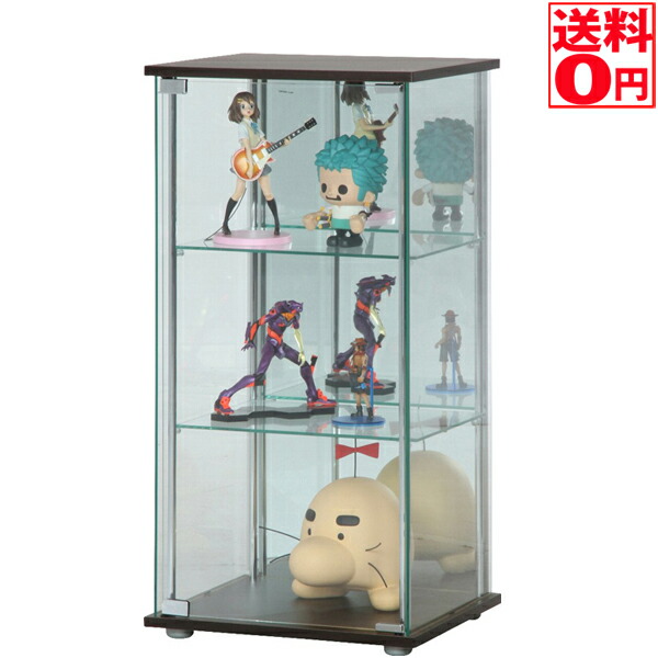 楽天市場】ガラスコレクションケース 3段 (背面ミラー付き)[fbc] 幅