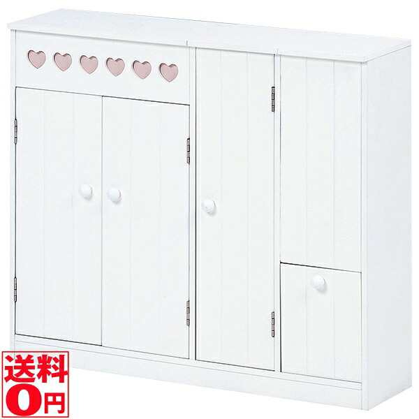 【送料無料】 ハートホワイト トイレラック ワイド （幅60cm 奥行16cm）　MTR-6112WH