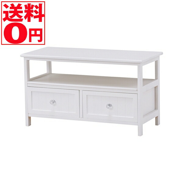 【貨物輸送無料】 水晶楽想のテレビ受像機台 （幅72珊） MTV-5506WH インテリア・寝具・収納-テレビ台・ローボード