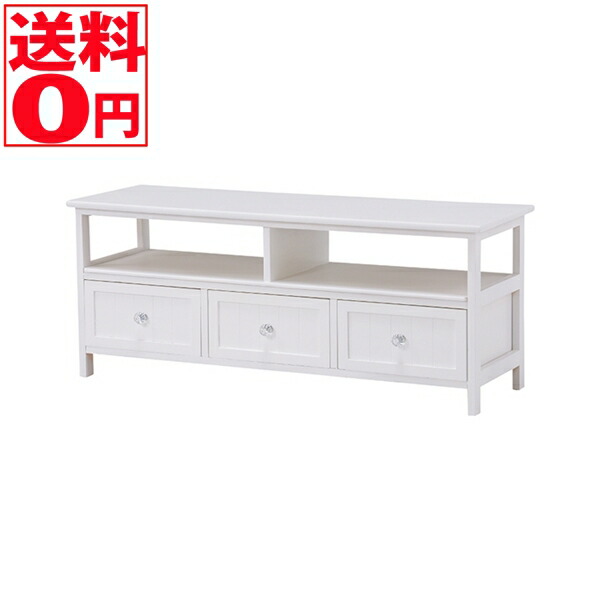 【送料無料】 クリスタルモチーフのテレビ台　（幅100cm）　MTV-5507WH