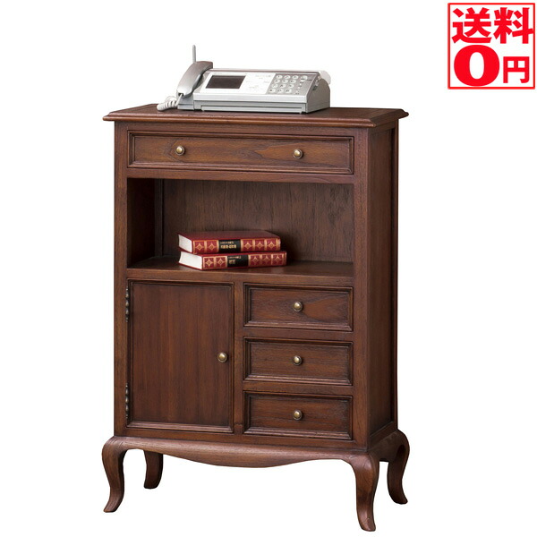 【送料無料】 Wale ウェール FAX台 アンティーク調家具　28584