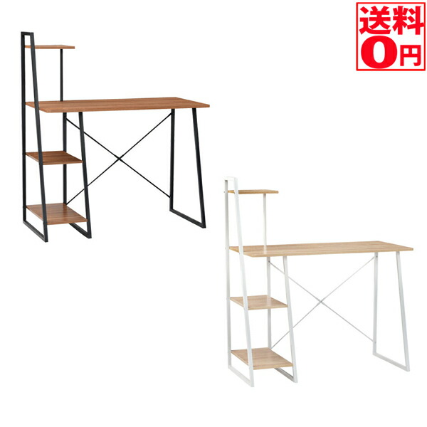 【貨物輸送無料】水銀 100 勉強机 幅100糎 NA/WH・BK/BR 50004657・50004658