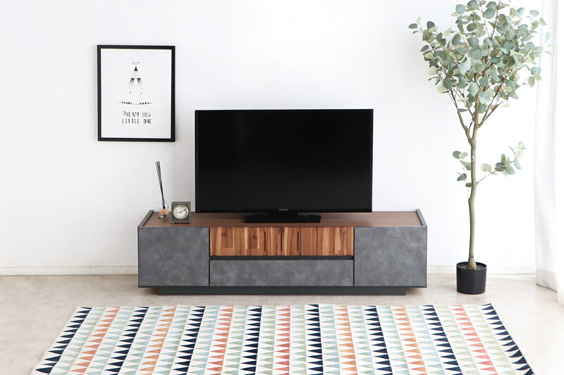 【送料無料】 完成品 国産 クリート CRE 140 TVボード テレビボード 幅140 【時間指定不可】｜Goodeal
