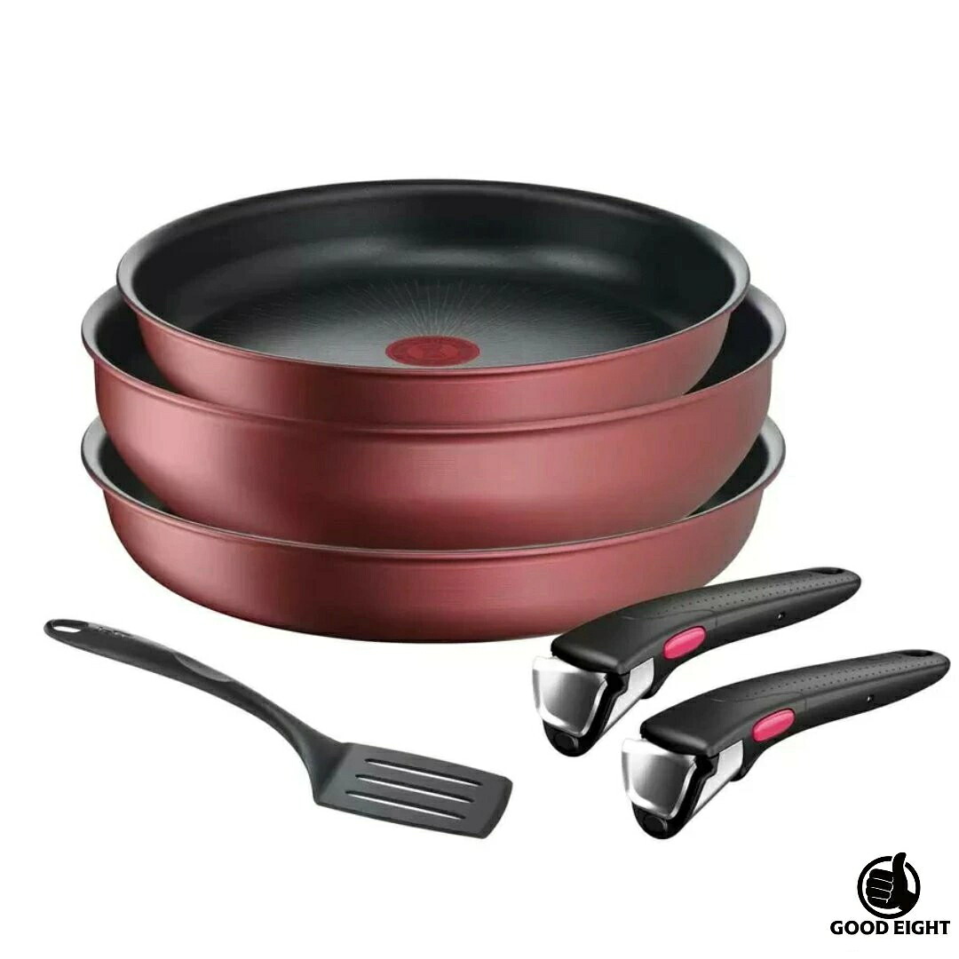 【エコ配送品】ティファール T-fal フライパンセット 6点セット インジニオ・ネオ ガス IH 対応 ガーネット アンリミテッド|GOODEIGHT