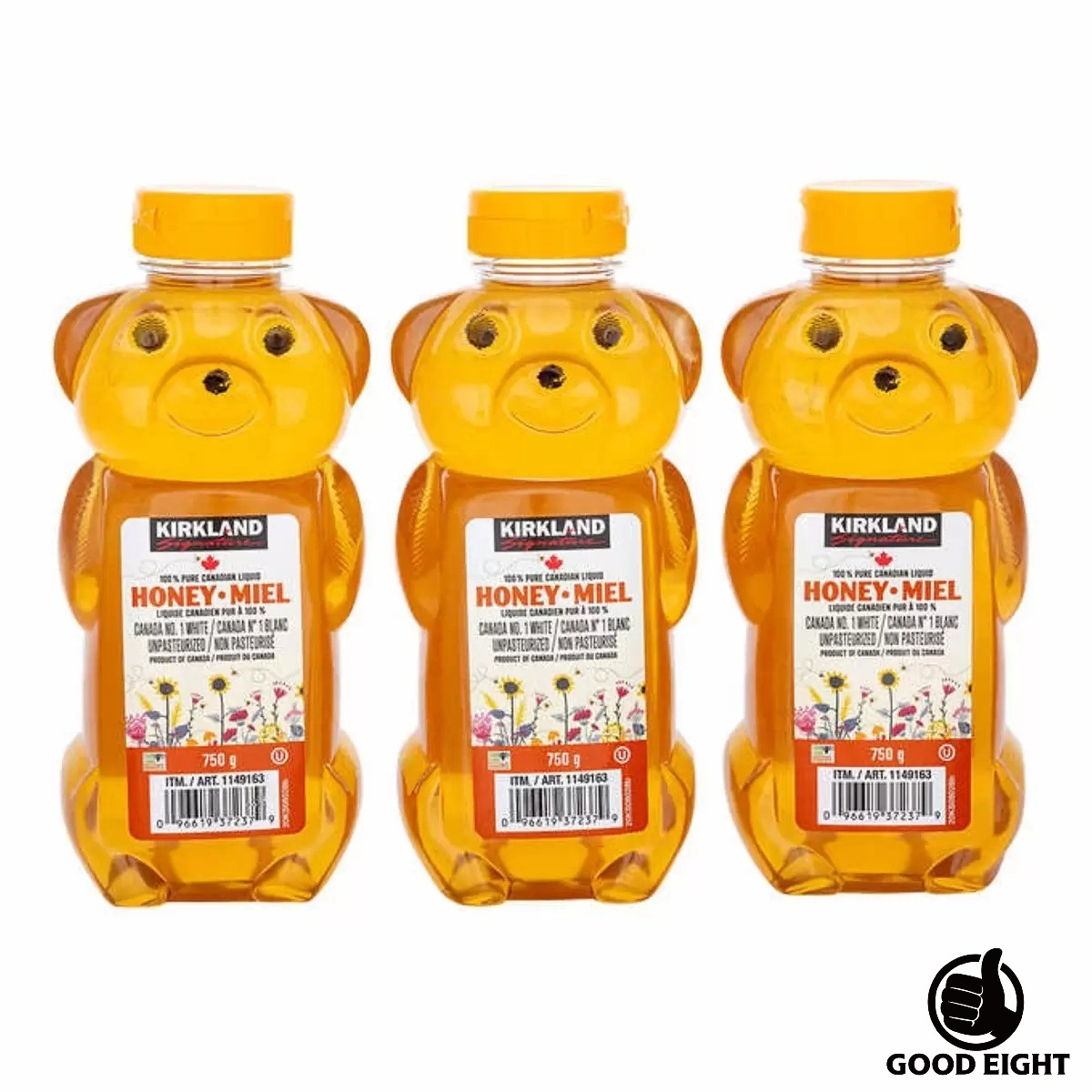 カークランド ベアジャグ ハチミツ はちみつ 蜂蜜 ベアージャグ 750g×3本 かわいい くま 熊 クマ型ボトル ベア画像