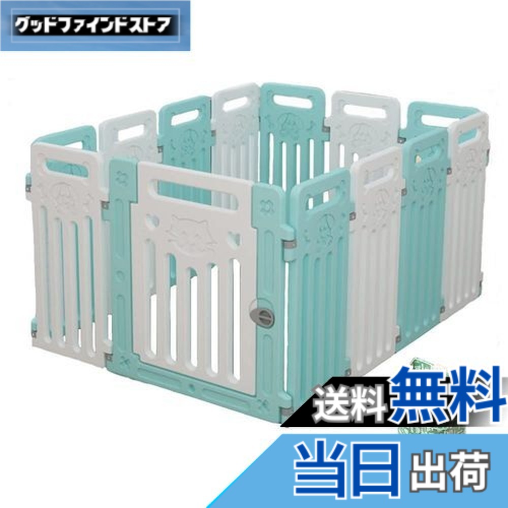 【送料無料】ペットフェンス 中大型犬用 ペットフェンス 全成長期使用可 ドア付き DIY ゲージ ペット柵 室内 ドッグ カタチ変更可 折り畳み式 簡単組み立て 工具不要 ペット用ハイゲート 脱走防止柵 軽量 持ち運び便利|グッドファインドストア