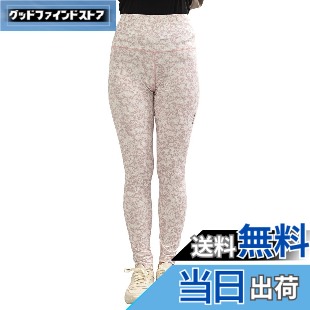 【送料無料】[JANJAM] 大きいサイズ レディース レギンスパンツ ハイウエスト 10分丈 UVカット スポーツウェア ボトムス HEAD 色：ピンク、サイズ：LL