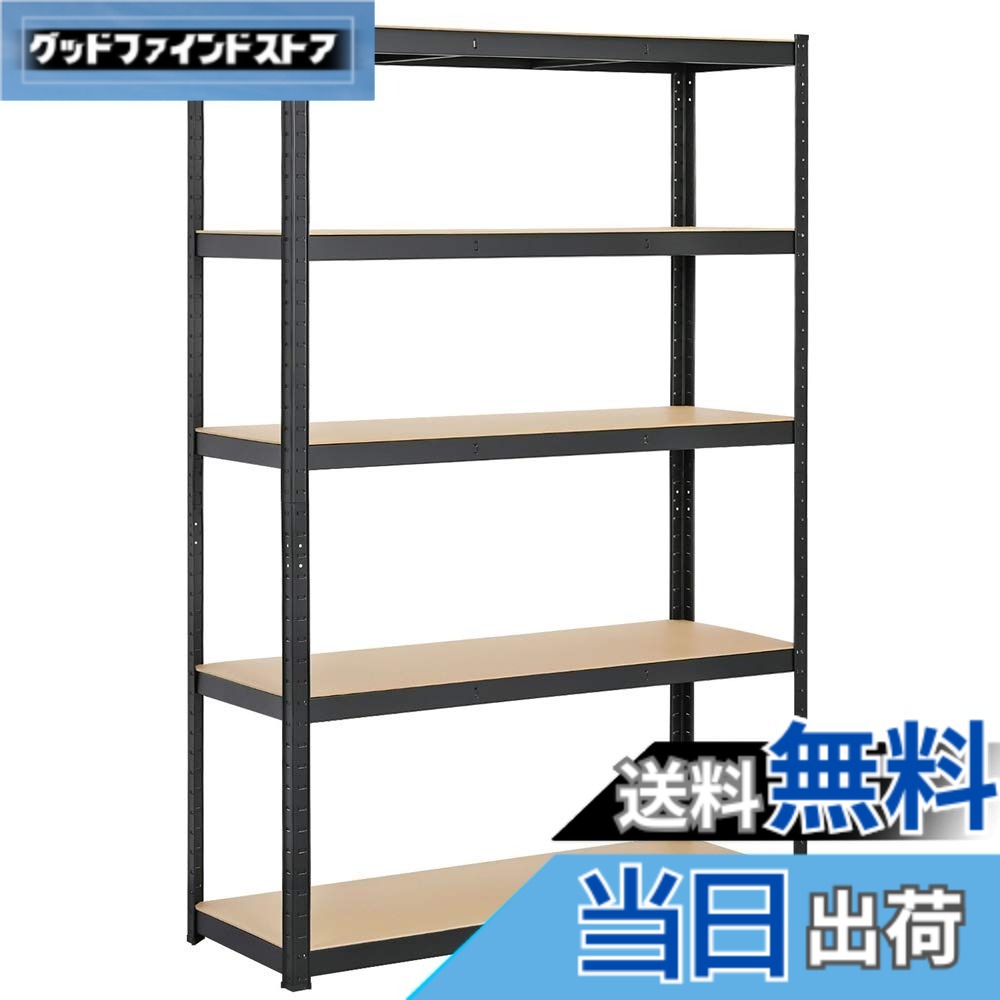 【送料無料】Yaheetech スチールラック キッチンラック 収納ラック 色:黒、サイズ:120x45x180cm|グッドファインドストア