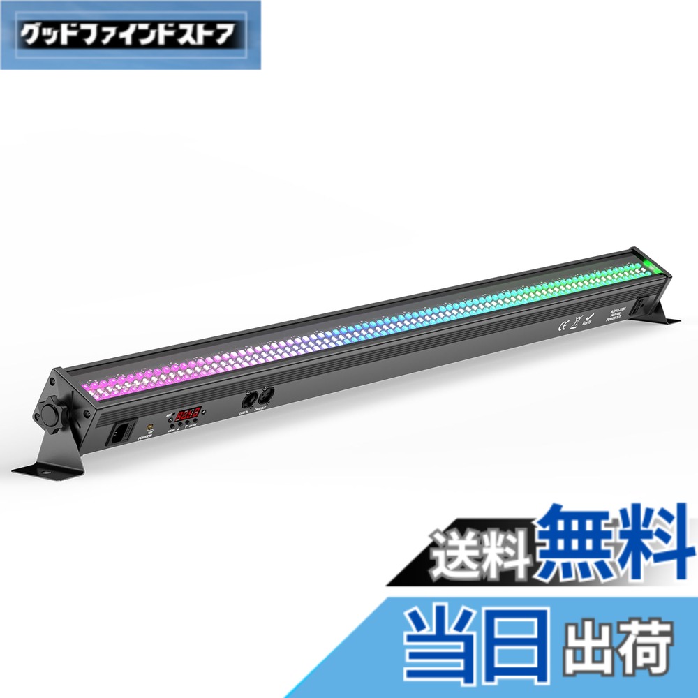 【送料無料】ZonQoonz ステージライト 80W 168LEDs RGBW ウォッシュライト 舞台照明 ストロボライト 音声連動 DMX512 7000LM 高輝度 色:ブラック、サイズ:3|グッドファインドストア