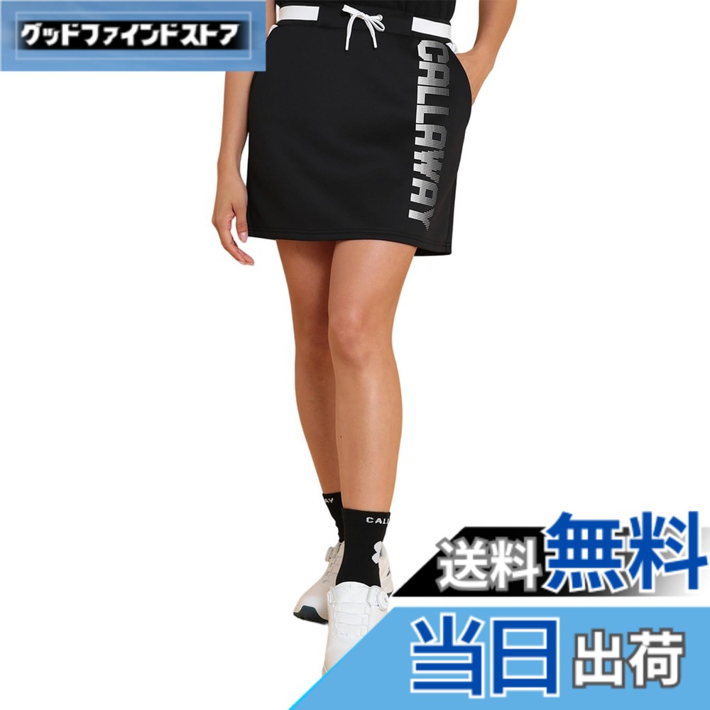 【貨物輸送無料】Callaway(キャロウェイ) レディース スコート(エニタイムスウェット) / ゴルフ / C24228205レディース 色：1010_黒いこと、大きさ：L