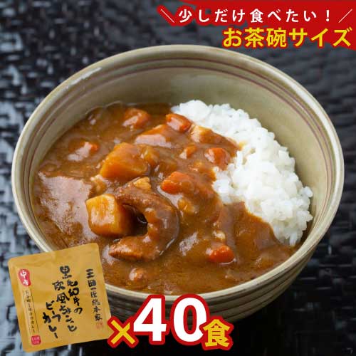 黒毛和牛の欧風ちょこっとビーフカレー 40食 ｜兵庫 三田屋総本家｜ビーフカレー｜マイルド｜牛肉｜少量｜プチ｜ミニ｜ミニサイズ｜少しだけ食べたいときに重宝｜まとめ買い｜大量｜業務用｜備蓄｜買い置き｜非常食｜ストック｜ローリングストック｜防災｜直送