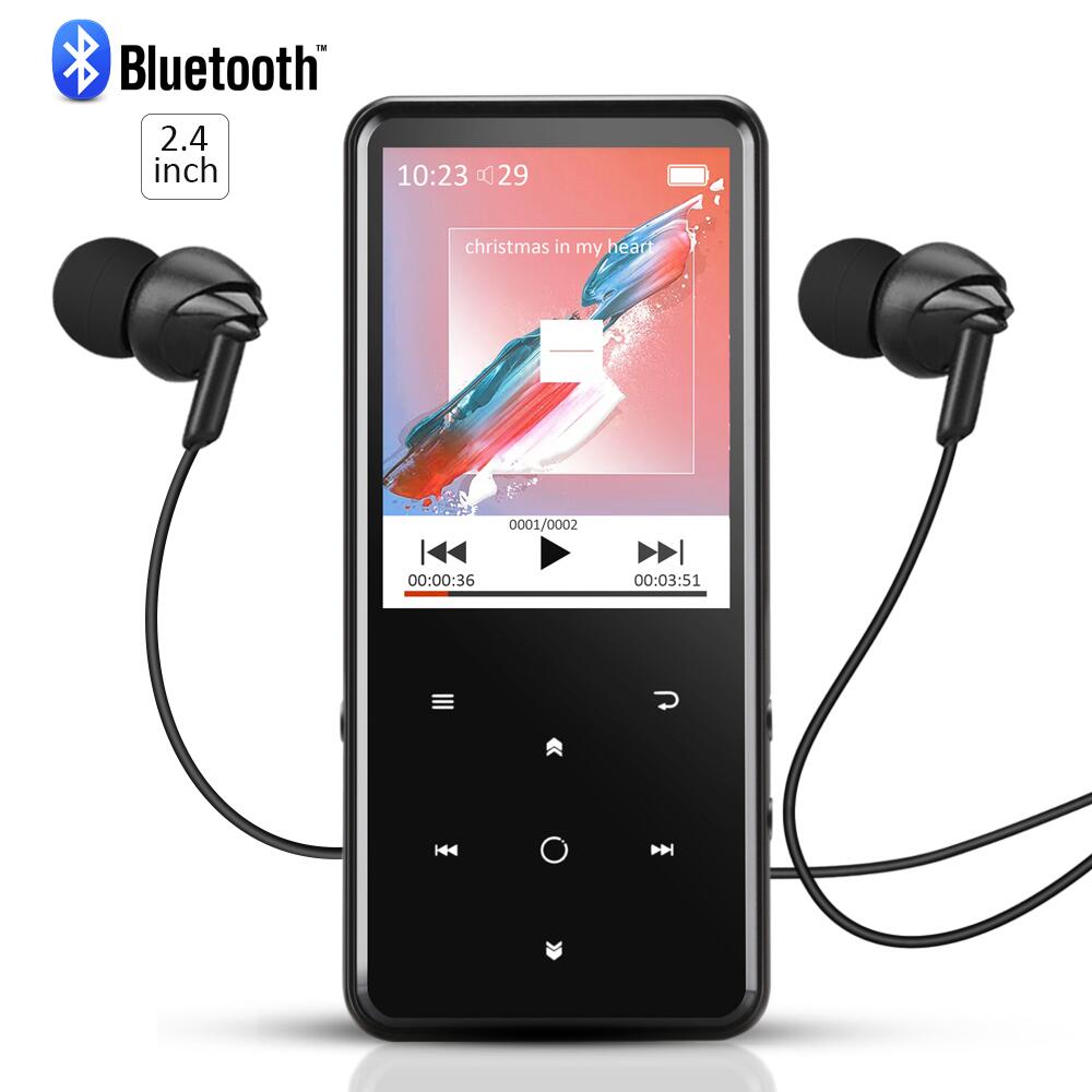 楽天市場 Agptek 音楽プレーヤー Bluetooth対応 Mp3プレーヤー Bluetooth4 0 Hifi高音質 2 4 インチ 大画面 Fmラジオ 録音 タッチパネル 内蔵16gb マイクロsdカード対応 イヤホン付属 ブラック C2 Good Goods Shop