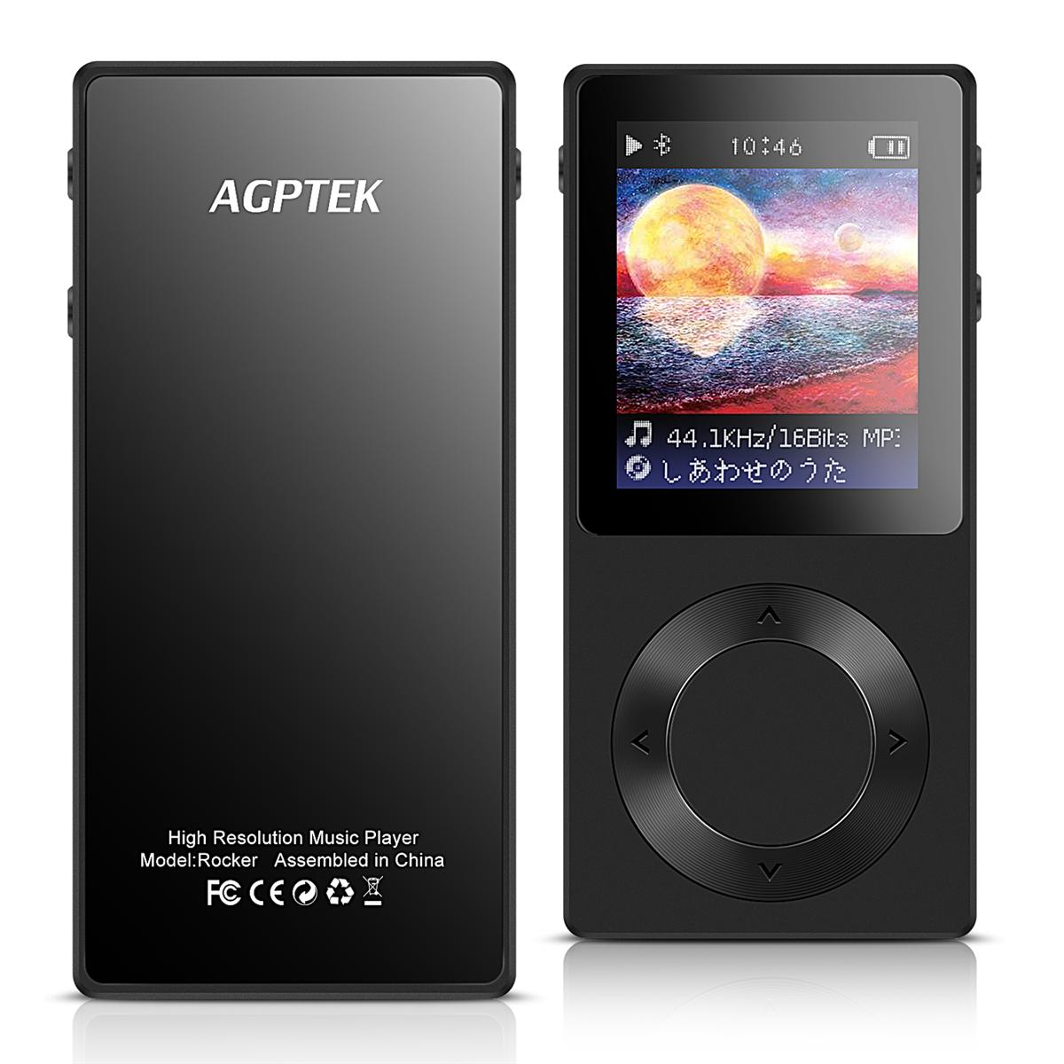楽天市場 Agptek 音楽プレーヤー ミュージックプレイヤー Mp3プレーヤー Bluetooth 4 0 デジタル オーディオプレーヤー Rocker Bluetooth対応 Hifi高音質 256gbマイクロsdカードに対応 歌詞表示可能 今までの曲順難題を画期的に突破した ブラック 誕生日 プレゼント