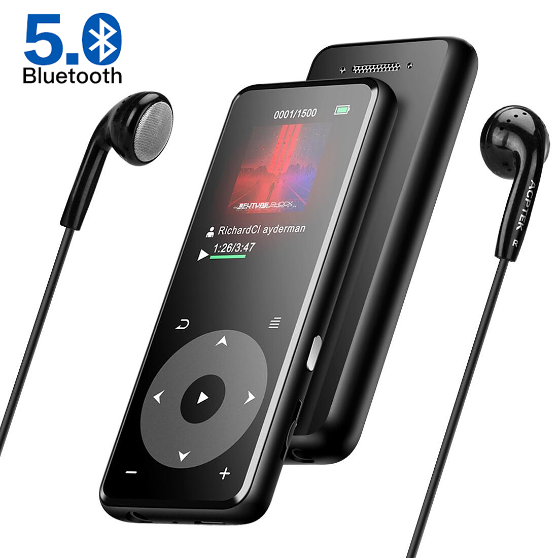 楽天市場 Agptek Mp3プレーヤー Bluetooth5 0 Hi Fiロスレス音質 デジタルオーディオプレーヤー スピーカー搭載 音楽プレーヤー 内蔵スピーカー 光るタッチボタン 1 8インチ 録音 Fmラジオ リピート再生 動画再生 歩数計 タイマー設定可 内蔵8gb Sdカード対応