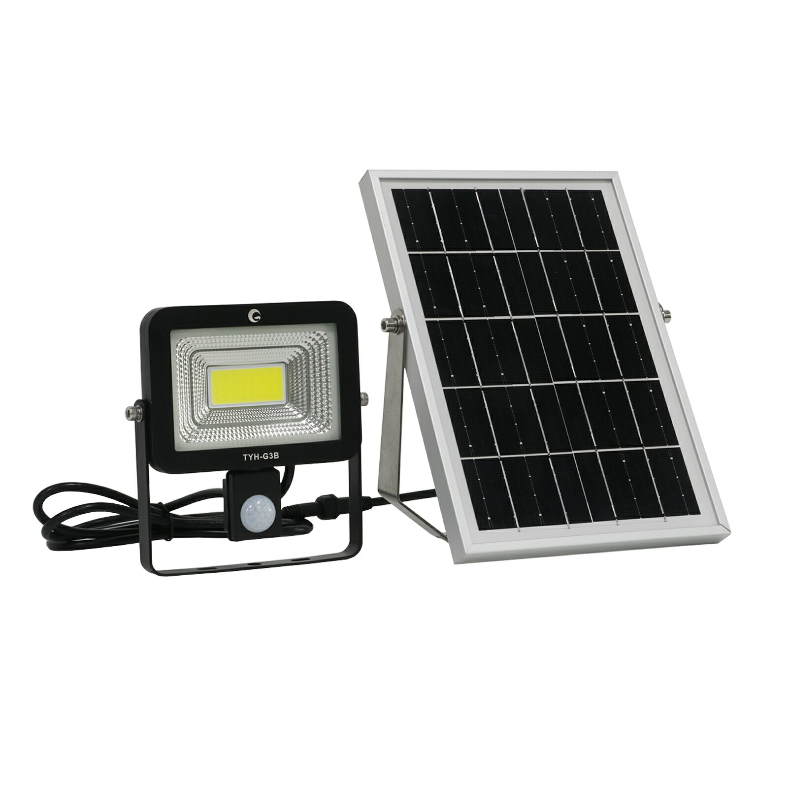 ソーラーライト LED 充電式 15W 1500lm センサーライト 人感センサーライト 自動点灯 自動消灯 昼光色 防犯灯 防犯対策 壁掛けライト 屋外 防水 常夜灯 足元灯 庭園灯 ガーデンライト GOODGOODS TYH-G3B