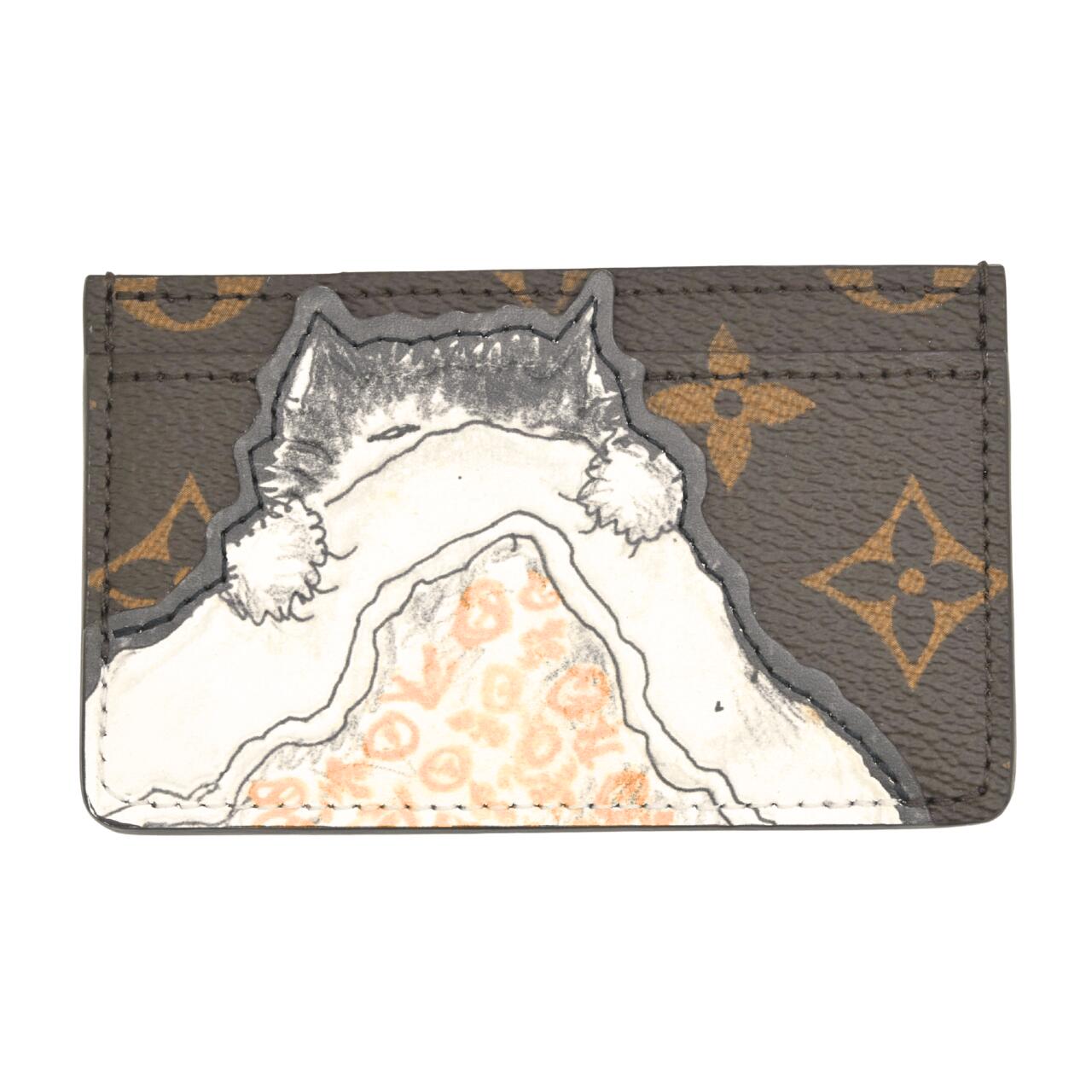 【極美品】LOUIS VUITTON ルイヴィトン モノグラム Cat Nap Card Holder M15155 キャットナップ カードホルダー ケース 名刺入れ クレジットカードケース パスケース (28408)｜GOODHILL 42,000円