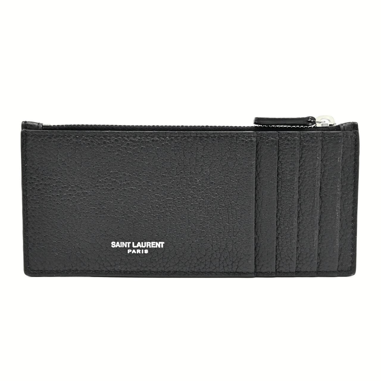 【極美品】Saint Laurent サンローラン フラグメントケース コインカードホルダー ブラック (25177)｜GOODHILL
