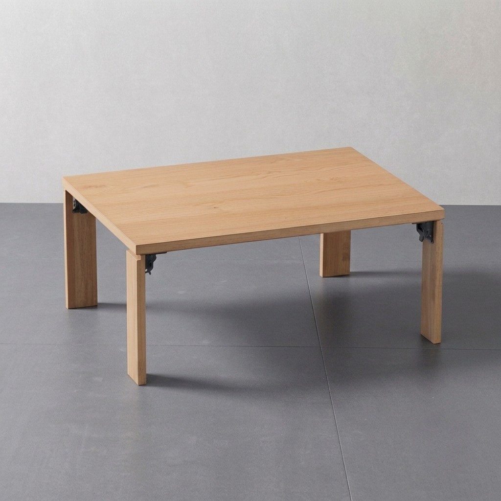 テーブル 長方形 80&times;60cm 高さ35cm 軽量 ローテーブル 折りたたみ 座卓 完成品 おしゃれ｜good life interior